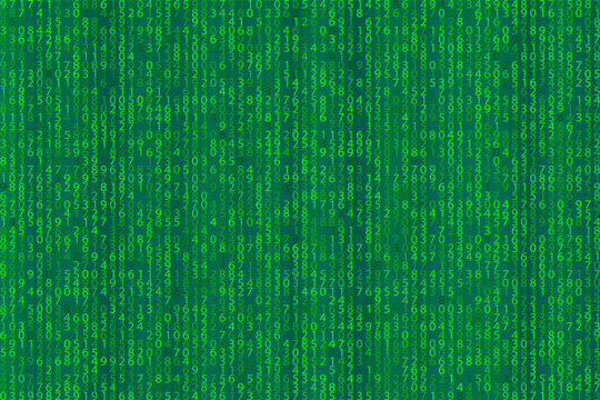 Abstract blue technology background. Element binary computer code.