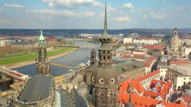 Aerial view of Dresden, Germany