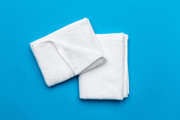 spa towels, top view