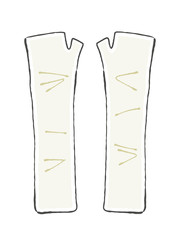 手袋 イラスト アームカバー
