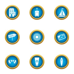 Edge icons set. Flat set of 9 edge vector icons for web isolated on white background