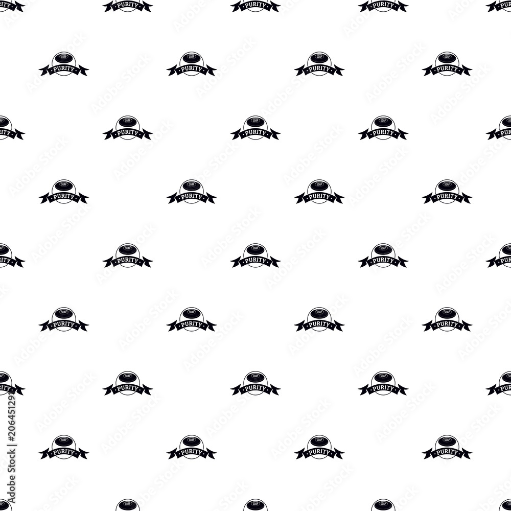 Poster soap purity pattern vector seamless repeat for any web design