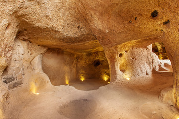 Underground city in Uchisar.