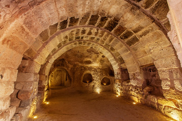Underground city in Uchisar.