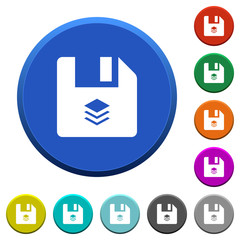 Multiple files beveled buttons