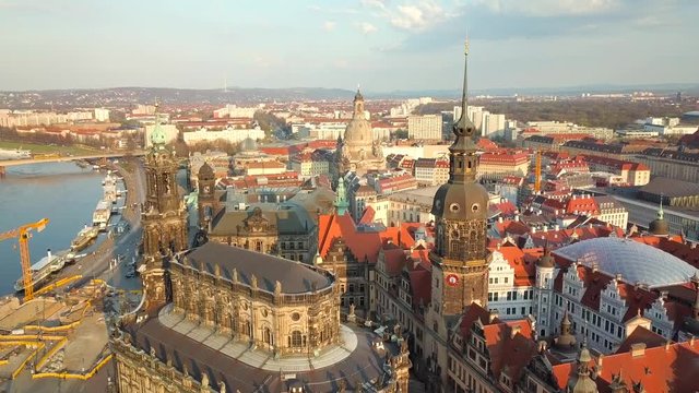 Aerial view of Dresden, Germany