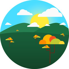 Scenery Icon Landscape