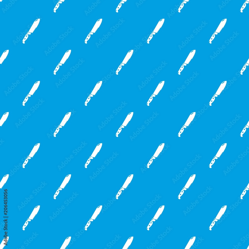 Poster knife pattern vector seamless blue repeat for any use