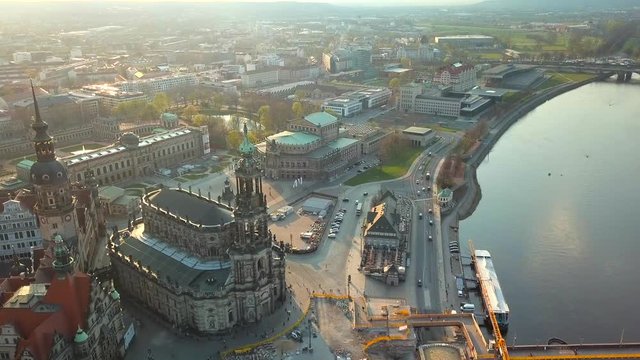 Aerial view of Dresden, Germany