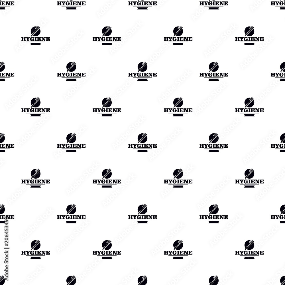 Poster hygiene mouth pattern vector seamless repeat for any web design