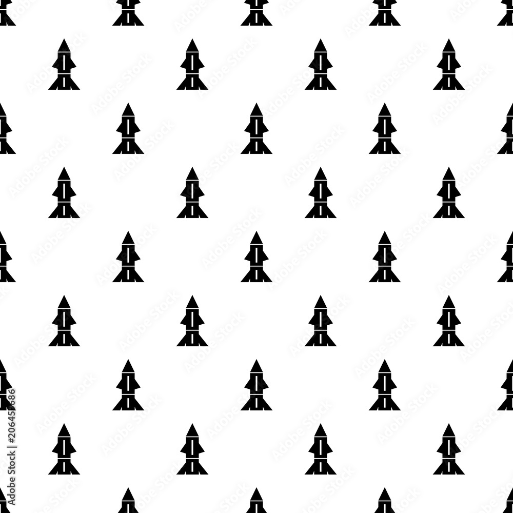 Poster rocket technology pattern vector seamless repeating for any web design