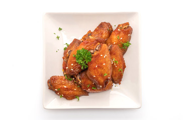 barbecue chicken wings with white sesame