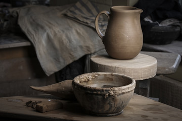 pottery, workshop, ceramics art concept