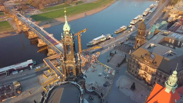 Aerial view of Dresden, Germany