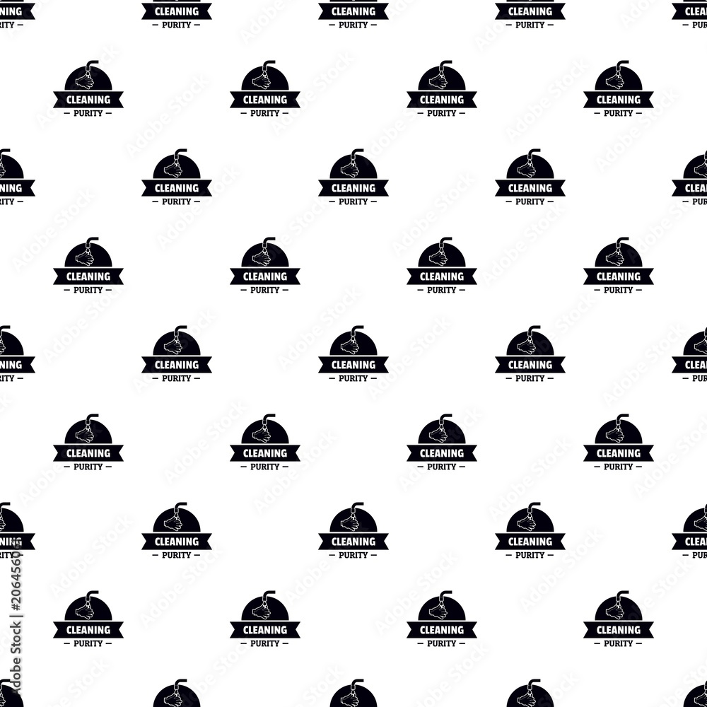 Poster cleaning purity pattern vector seamless repeat for any web design