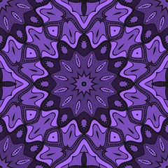 Seamless Floral pattern. Art-deco Geometric background. Modern graphic design. Vector illustration