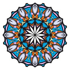 Flower mandala. Very printable decorative elements. Vector illustration for design.