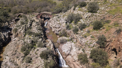 Roman Bridge of Vadollano, which is part of the route of the route Augusta, enclave of special...