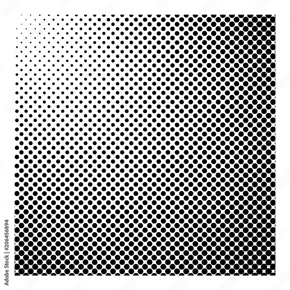 Poster geometric black square pattern background. halftone square. halftone effect.