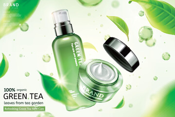 Green tea skin care ads