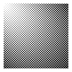 Geometric black square pattern background. Halftone square. Halftone effect.
