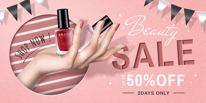 Nail lacquer sale ads