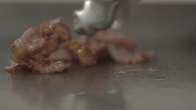 Bacon cocinando