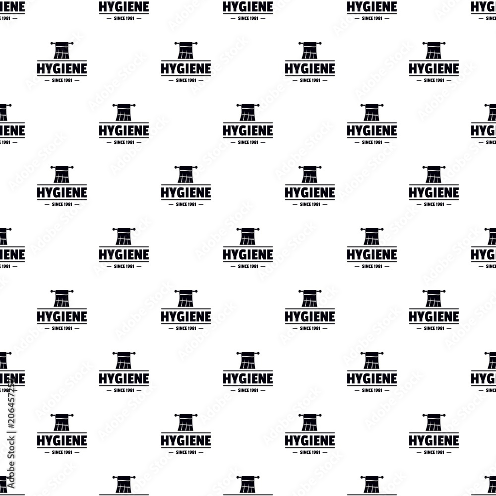 Poster hygiene morning pattern vector seamless repeat for any web design