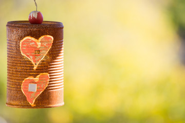 Old Love Concept Rusty Can