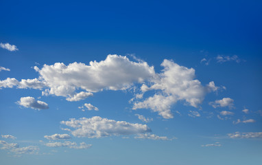 Naklejka na ściany i meble cumulus clouds perfect white in blue sky