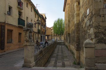 The view of Leon, pilgrimage Camino de Santiago.