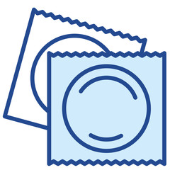 Kondome in Verpackung Vector Icon Illustration