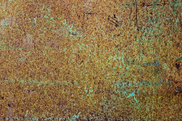 Old colour rusty metal grunge texture background.