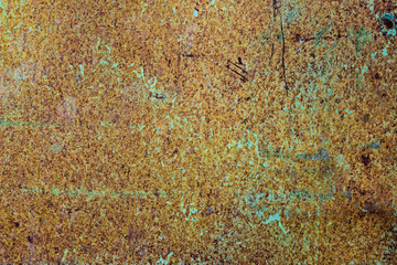 Old colour rusty metal grunge texture background.