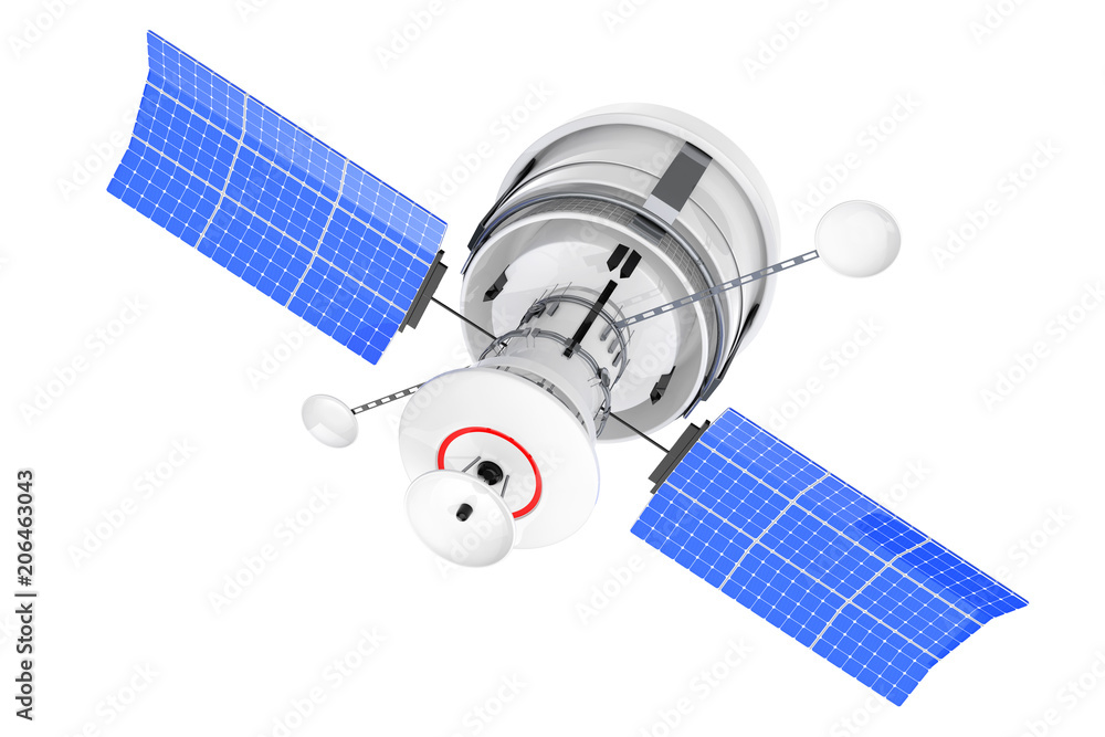 Aufkleber modern world global navigation satelite. 3d rendering