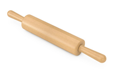 Wooden Rolling Pin. 3d Rendering