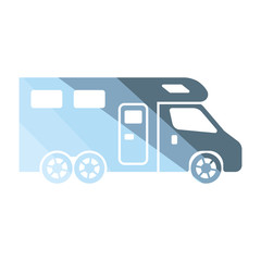 Camping family caravan  icon