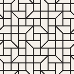 Vector seamless pattern. Modern stylish abstract texture. Repeating geometric tiles..