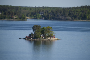 Islands in Stockholm archipelago, a early morning