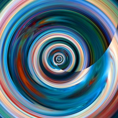 Spiral swirl colorful wallpaper. Neon glow fractal art. Abstract digital artwork. Background template for design products decoration. Creative print for canvas, textile or fabric.