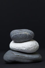 Steine, Klarheit, Besinnung, schwarz