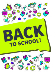 banner in cartoon style