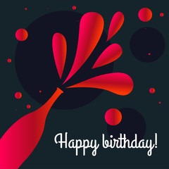 Birthday card, event invitation