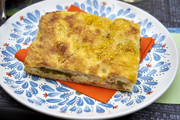 Toasted Foccacia Stuffed With Ligurian Pesto