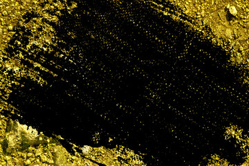 Grunge Ultra yellow Ground like on Mars, land texture, sand surface, stone background
