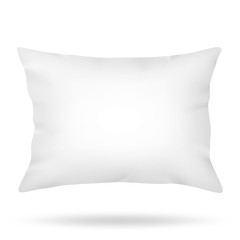 Blank pillow isolated on white background