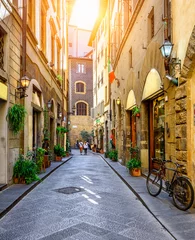 Wall murals Florence Narrow street in Florence, Tuscany. Italy