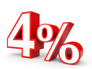 Four percent off. Discount 4 %.