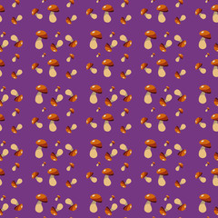 Mushroom pattern.Vector illustration for web.