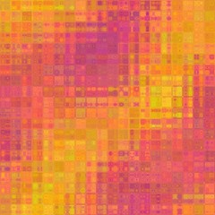 Orange and pink crystal glossy tiles cubes abstract design background